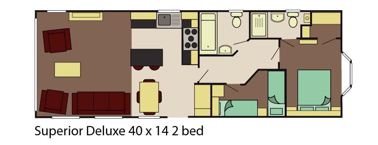 PRE-ORDER | 2027 Sunrise Lodge Superior DELUXE | 40x14 | 2 or 3 beds